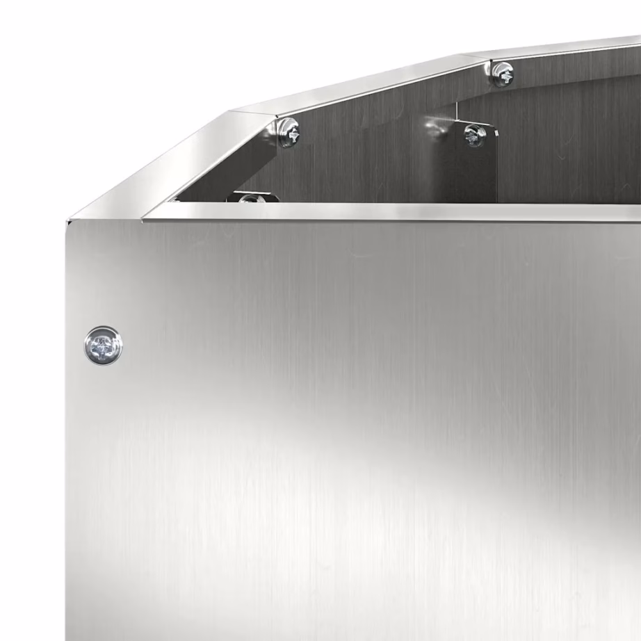 Poolringikujuline taimekast, hõbedane tsingiteras, 60 x 30 x 35 cm – 9