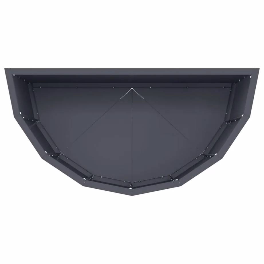 Poolringikujuline terasest taimekast, antratsiit, 60 x 30 x 50 cm – 8