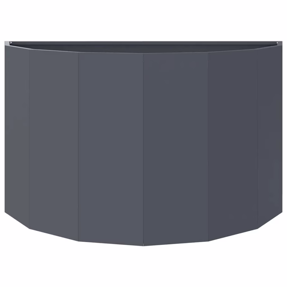 Poolringikujuline terasest taimekast, antratsiit, 90 x 45 x 50 cm – 5
