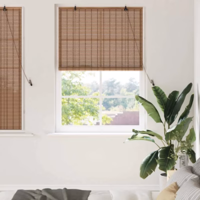 Bambusest rulookardin, pruun, 100 x 160 cm