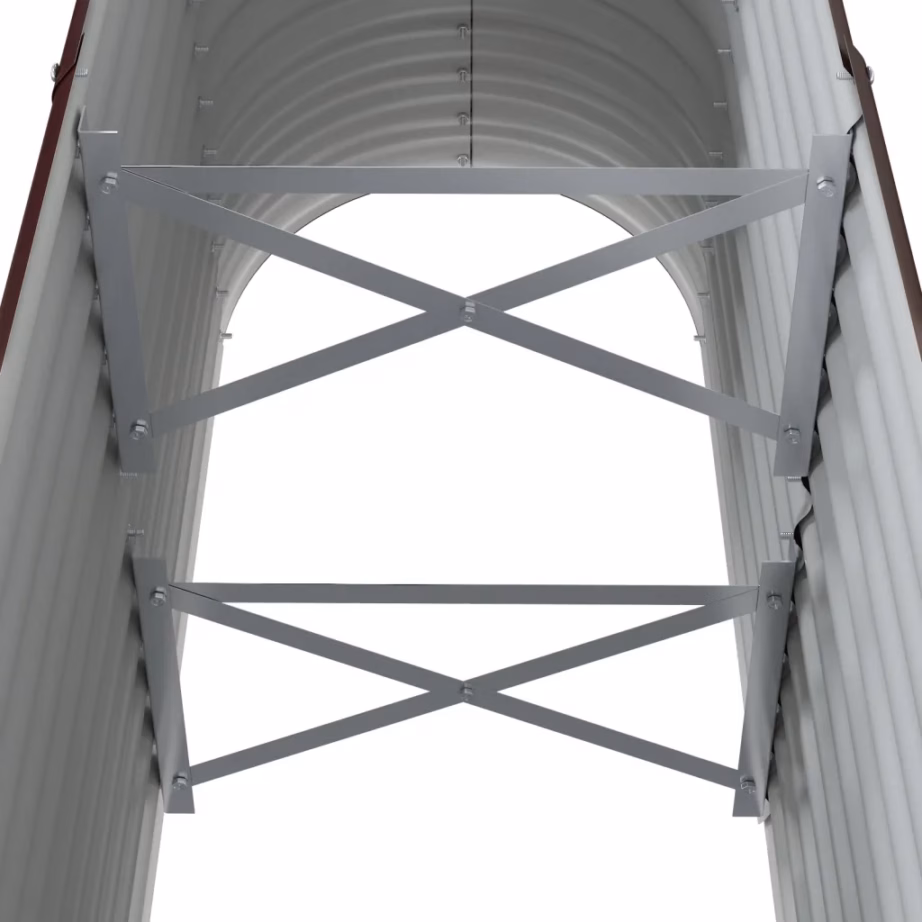 Aia taimelava, ovaalne, pruun galvaniseeritud teras, 114 x 40 x 68 cm – 5