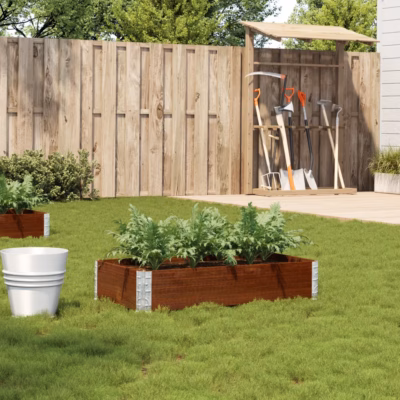 Virnastatav aiataimekast männipuidust, pruun, 100 x 50 x 21,5 cm