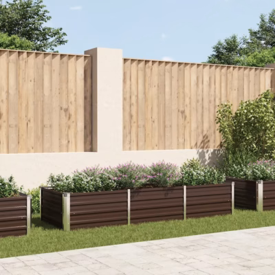 Aia taimelava pruunist tsingitud terasest, 240 x 80 x 45 cm