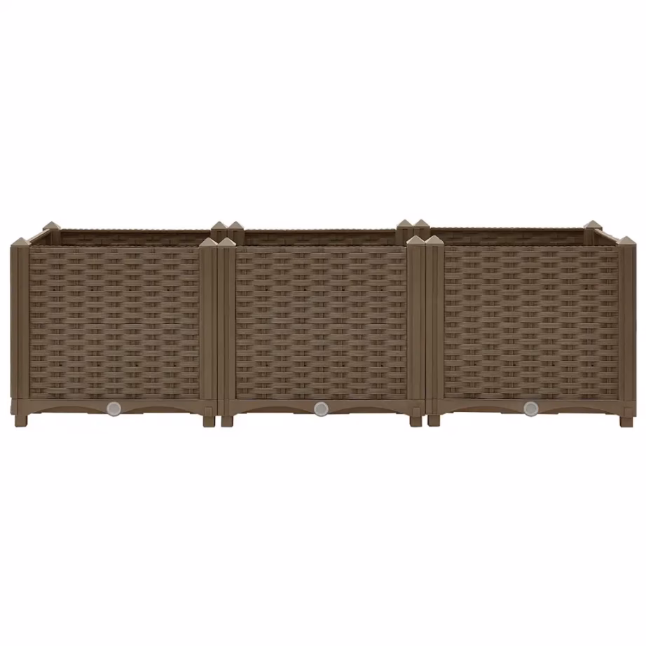 Pruun polüpropüleenist kõrgpeenar 120 x 40 x 38 cm – 4