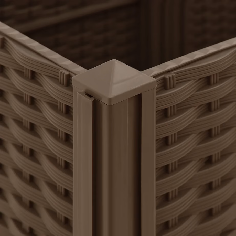 Pruun polüpropüleenist kõrgpeenar 160 x 40 x 38 cm – 7