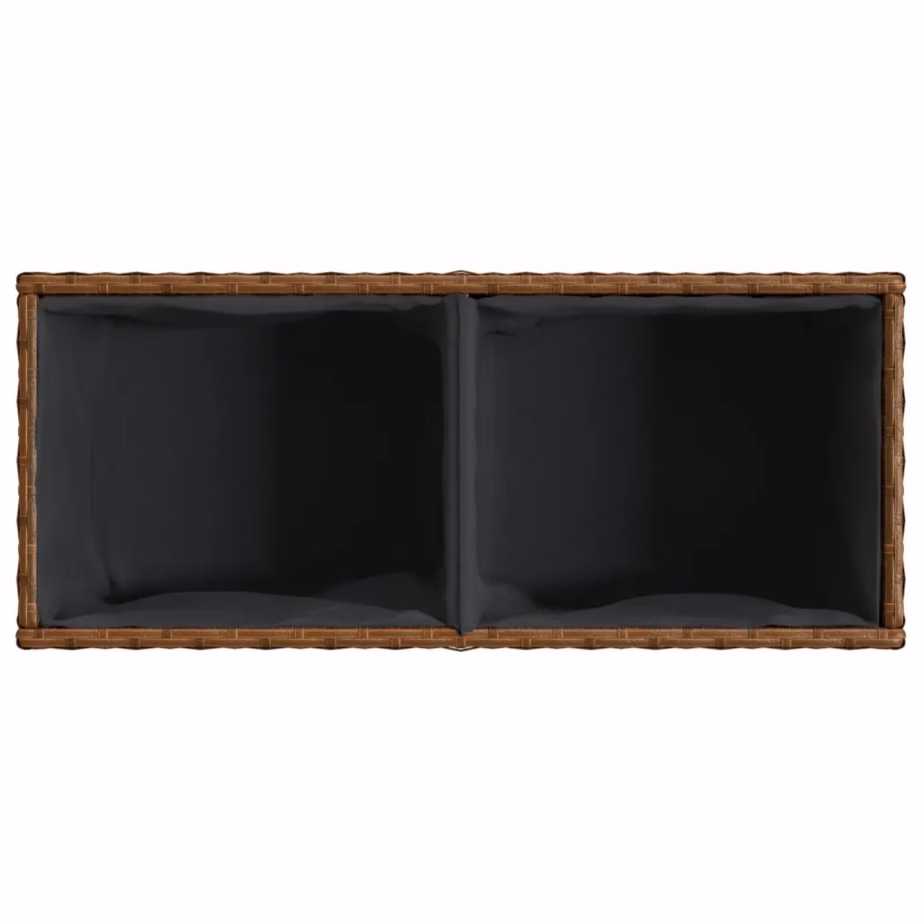 Pruun polürotangist taimekast kahe sisekotiga, 72 x 30 x 32 cm – 8