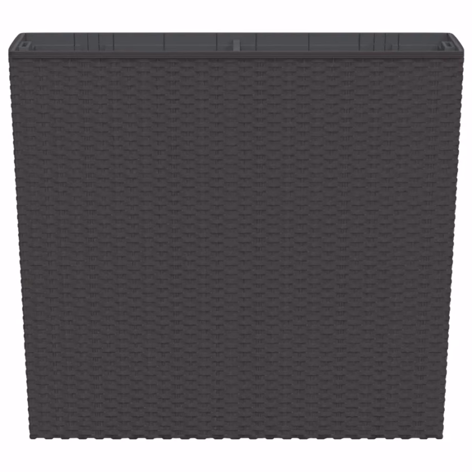 Pruun rotangi välimusega taimekast eemaldatava sisekastiga, 58 x 18 x 50 cm, 12/44 l PP – 4