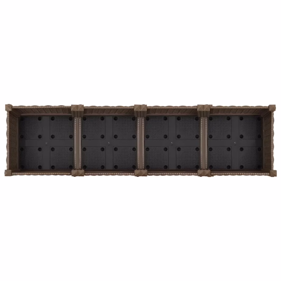 Pruun polüpropüleenist taimekast 160 x 40 x 23 cm – 6