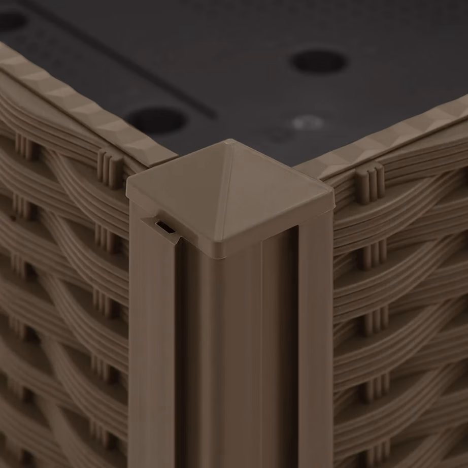 Taimekast aeda ja rõdule, pruun polüpropüleen, 80 x 40 x 23 cm – 7