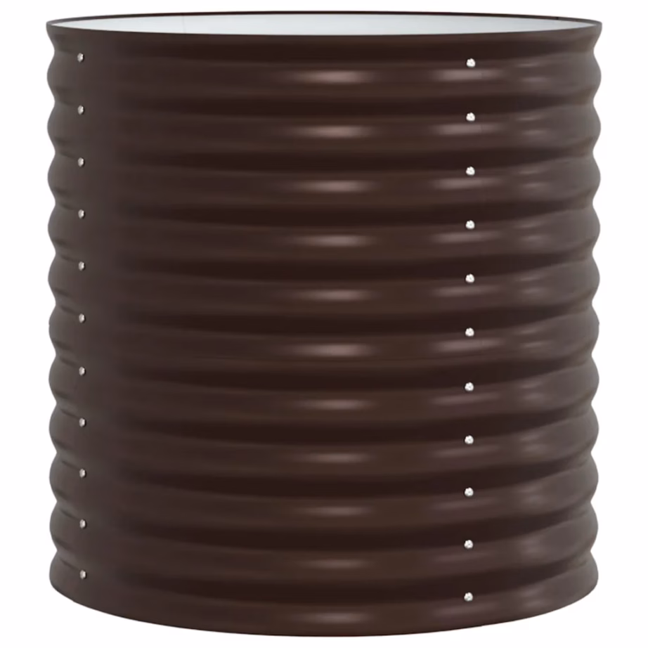 Kõrge terasest aiapeenar, pruun, 80 x 80 x 81 cm – 2