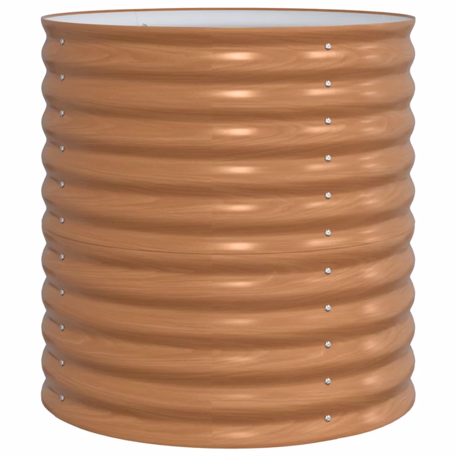 Kõrge aiapeenar, pruun teras, 80 x 80 x 81 cm – 2