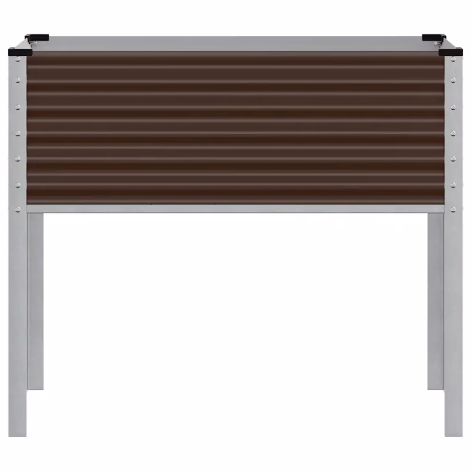Kõrgendatud terasest lillekast aeda, pruun, 100 x 45 x 90 cm – 4