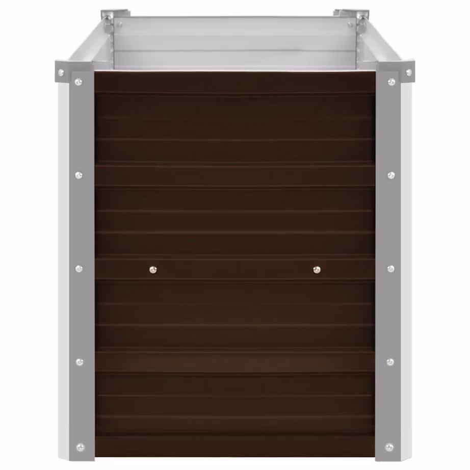 Pruun tsingitud terasest kõrgpeenar avatud põhjaga, 100 x 40 x 45 cm – 5