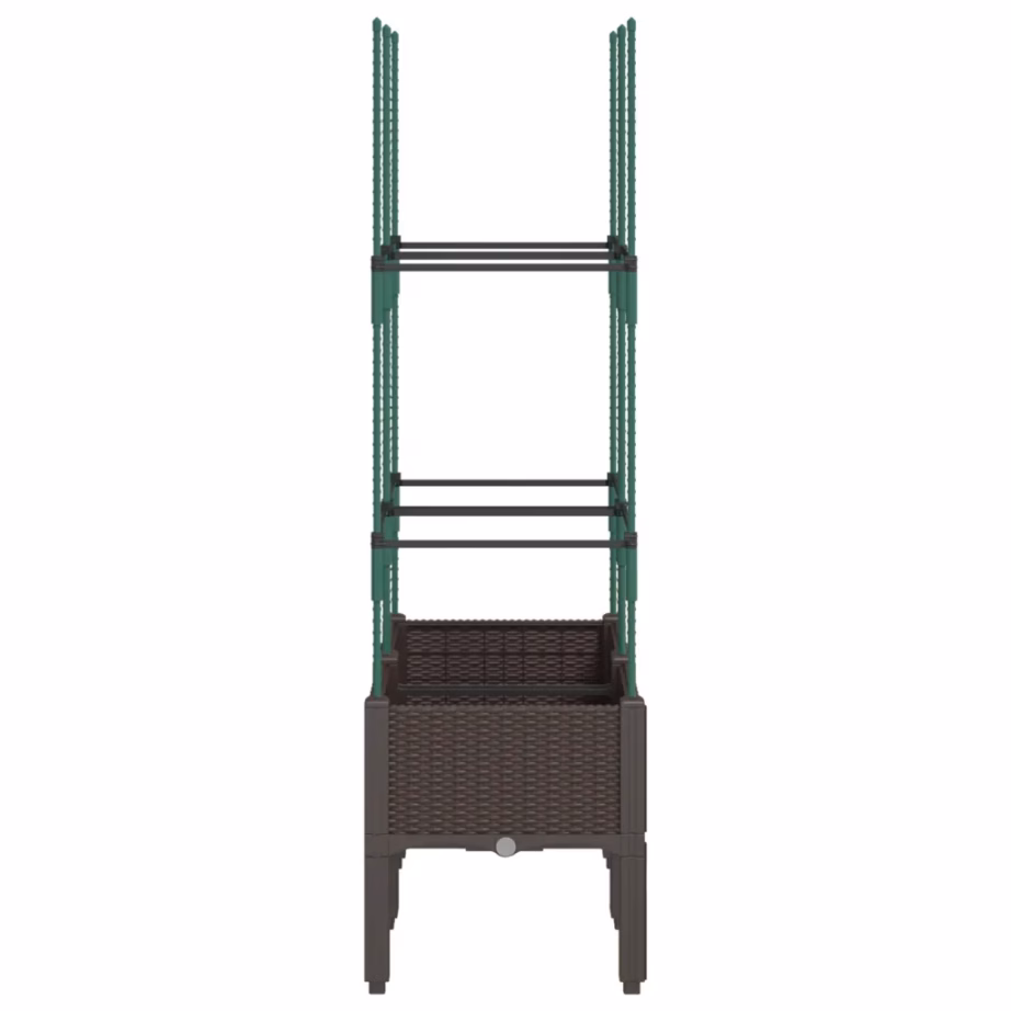 Pruun võrega taimekast ronitaimedele, PP, 80 x 40 x 142,5 cm – 4