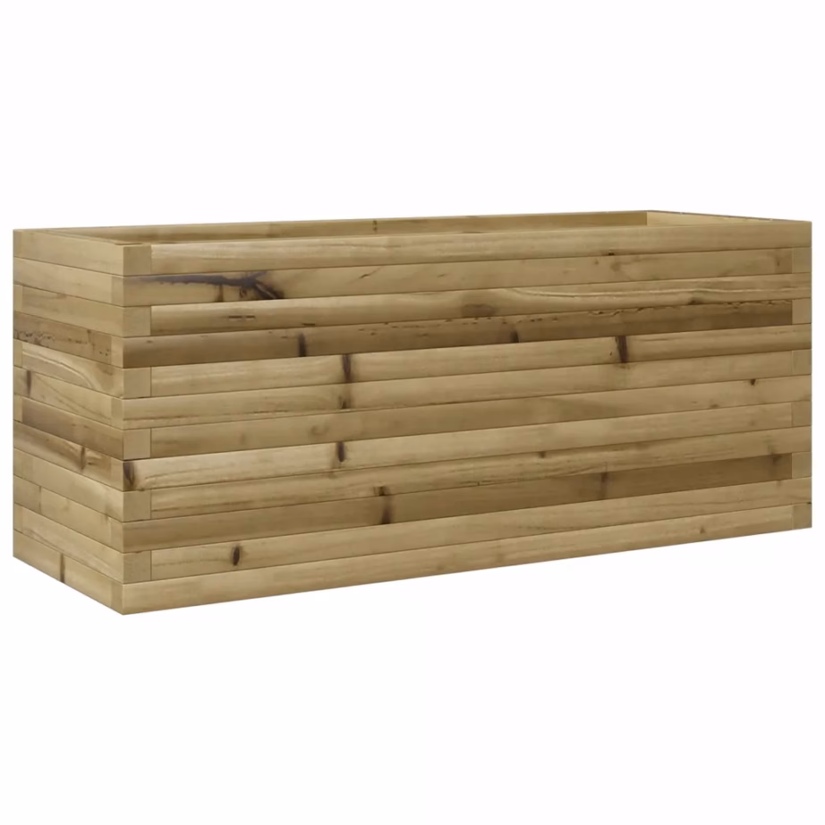 Puidust aia taimekast, pruun, survetöötlusega männipuit, 110 x 40 x 45,5 cm - 7