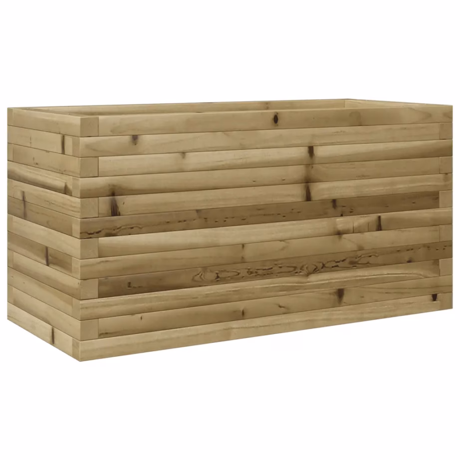 Puidust aia taimekast avatud põhjaga, pruun survetöödeldud männipuit, 90 x 40 x 45,5 cm – 2