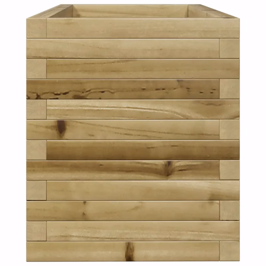 Puidust aia taimekast avatud põhjaga, pruun survetöödeldud männipuit, 90 x 40 x 45,5 cm – 6