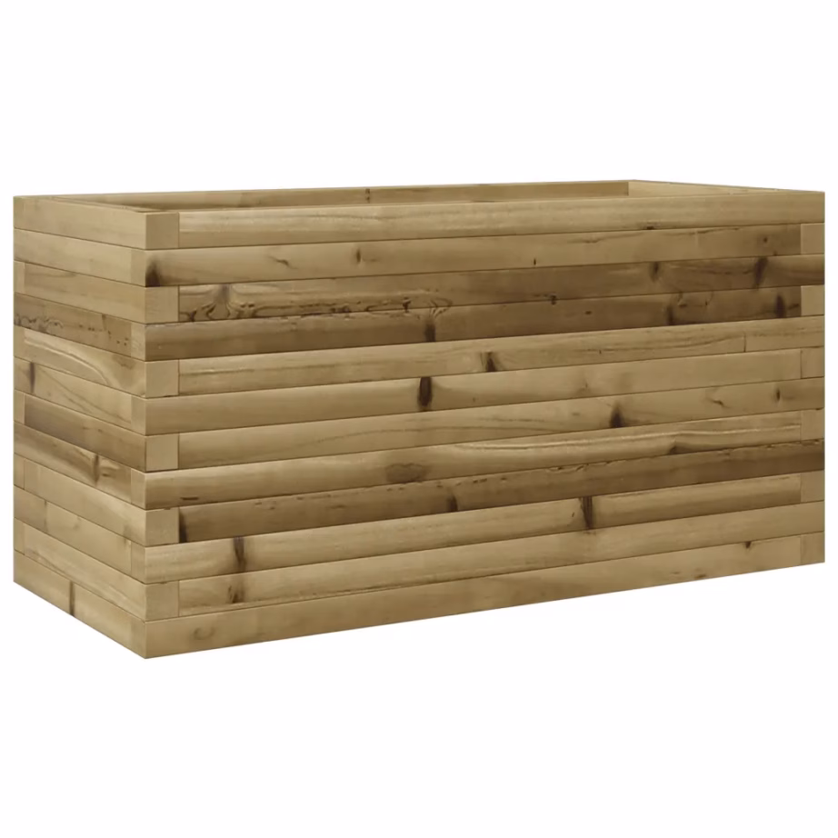 Puidust aia taimekast avatud põhjaga, pruun survetöödeldud männipuit, 90 x 40 x 45,5 cm – 7