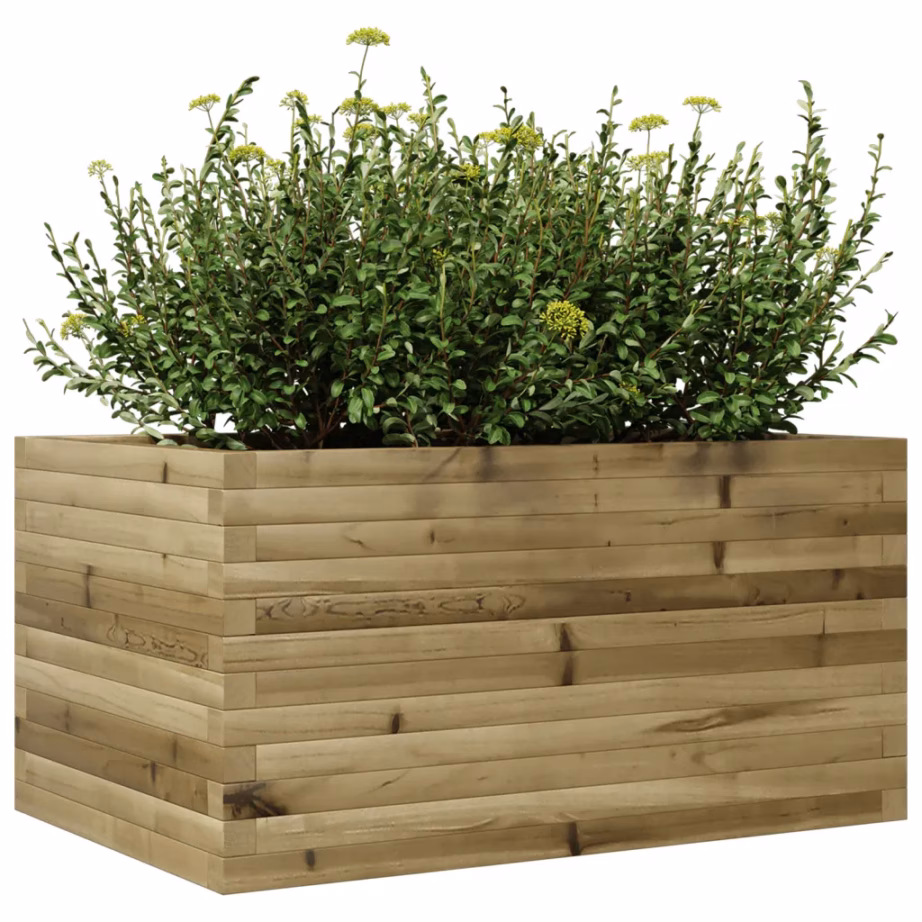 Puidust aia taimekast, immutatud männipuit, 90 x 60 x 45,5 cm – 4