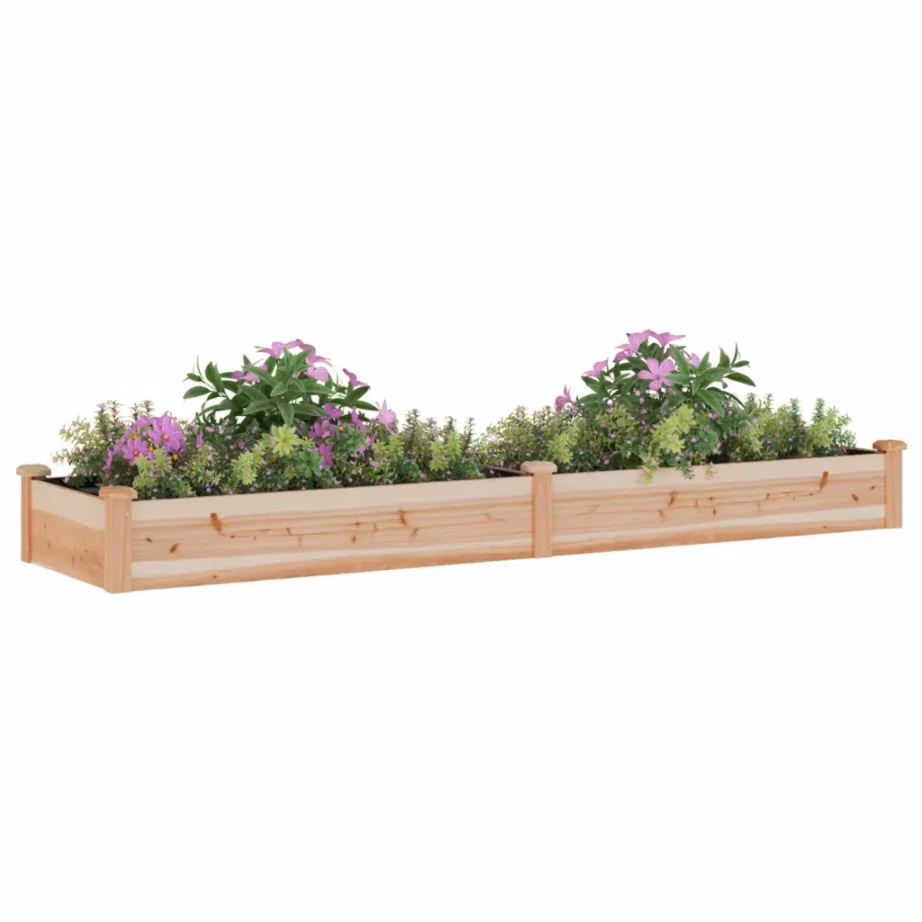 Voodriga puidust aia taimekast, nulupuit, 240 x 60 x 25 cm – 3