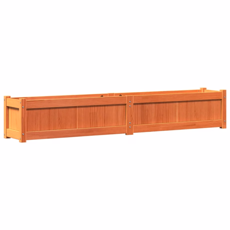Aia taimekastid 2 tk, vahapruun männipuit, 180 x 31 x 31 cm – 5