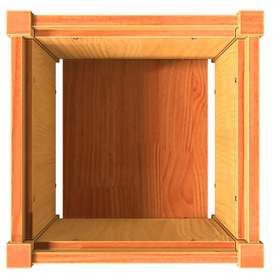 Aia taimekastid 2 tk, vahapruun männipuit, 40 x 40 x 40 cm – 9