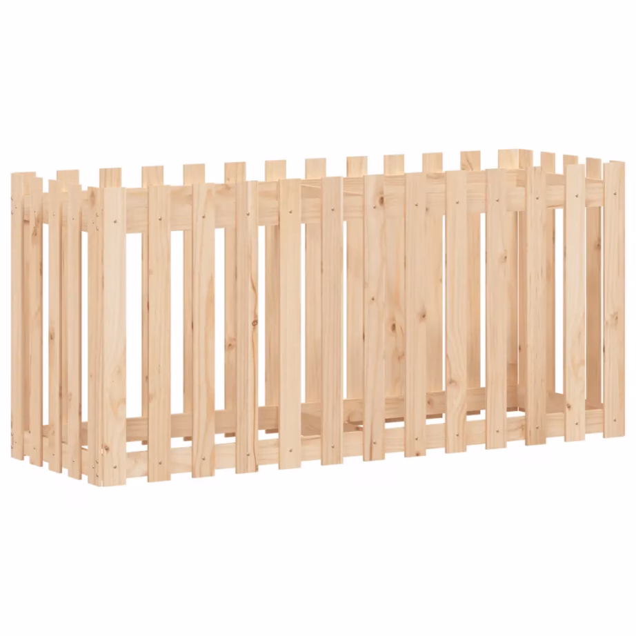 Lippaia disainiga puidust kõrgendatud taimelava, männipuit, 150 x 50 x 70 cm – 4