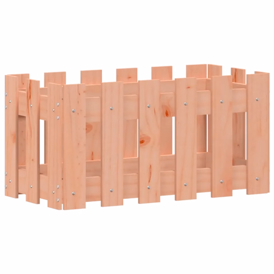 Puidust taimekast aia disainiga, 60 x 30 x 30 cm, töötlemata ebatsuugapuit – 2