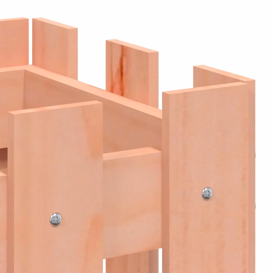 Puidust taimekast aia disainiga, 60 x 30 x 30 cm, töötlemata ebatsuugapuit – 7