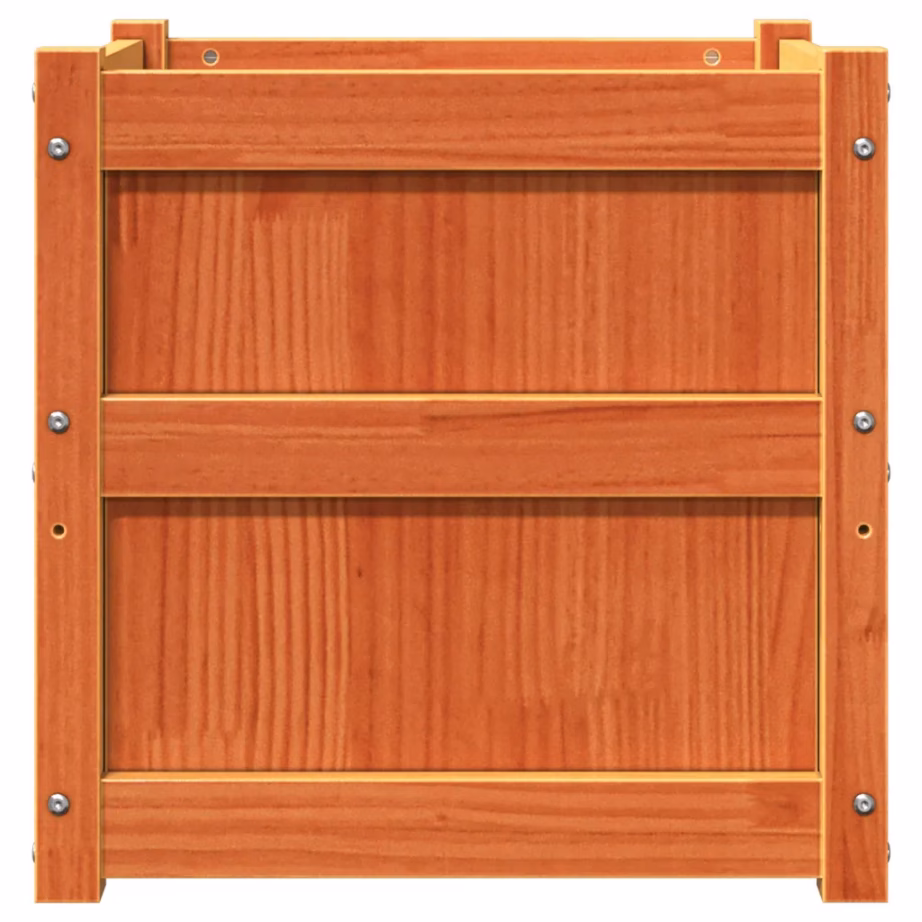 Aia taimekastid 2 tk, vahapruun männipuidust, 50 x 50 x 50 cm – 6