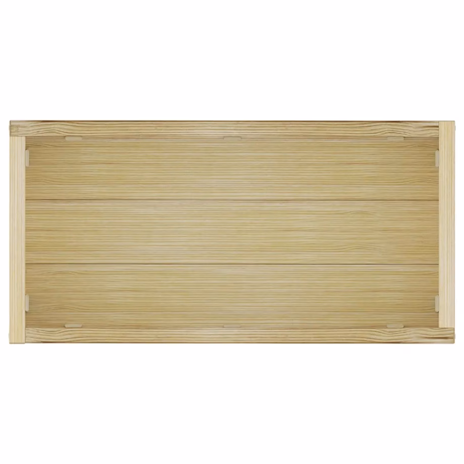 Puidust taimelava 100 x 50 x 40 cm, roheimmutatud männipuit – 8