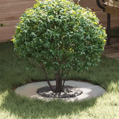 Tasapinnalised puualuse kaitserõngad, 5 tk, hõbedane tsingitud teras, Ø30/60 cm