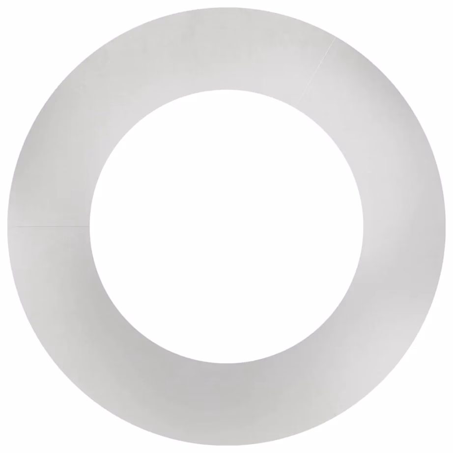 Lame puurõngaste komplekt puu aluse kaitseks, 5 tk, roostevabast terasest, hõbedane, Ø50/80 cm – 5