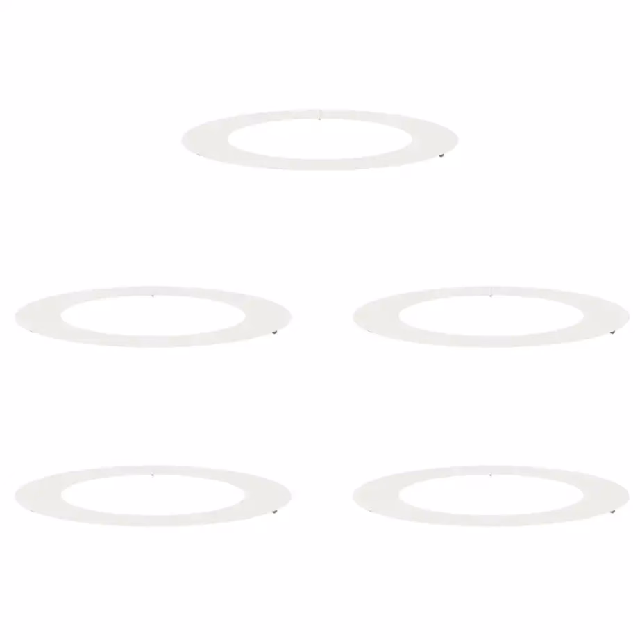 Lamedad puutüverõngad juureala kaitseks, 5 tk, valge teras, Ø 60/90 cm – 2