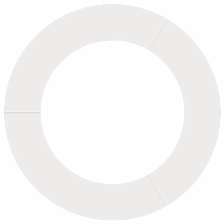 Lamedad puutüverõngad juureala kaitseks, 5 tk, valge teras, Ø 60/90 cm – 5