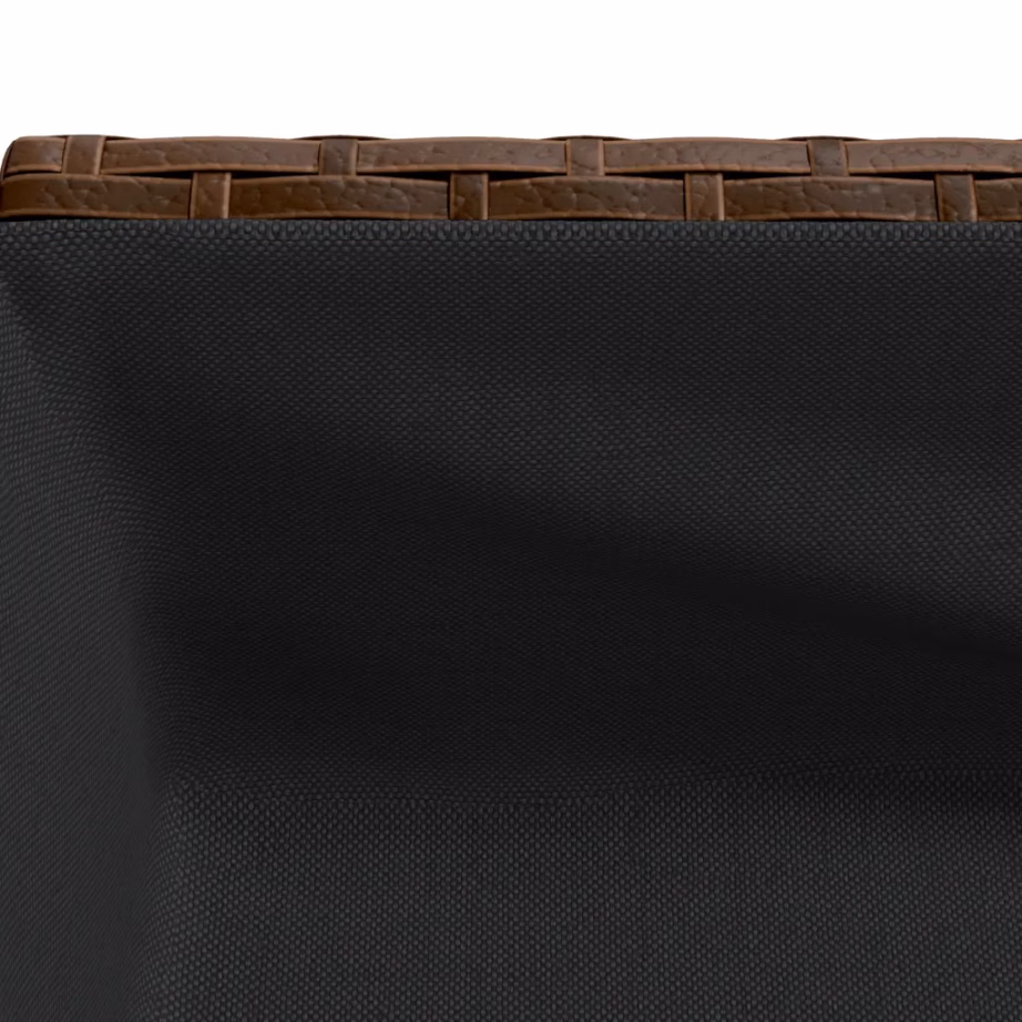 Riiuliga aia taimekast, pruun polürotang, 70 x 28 x 70 cm – 9