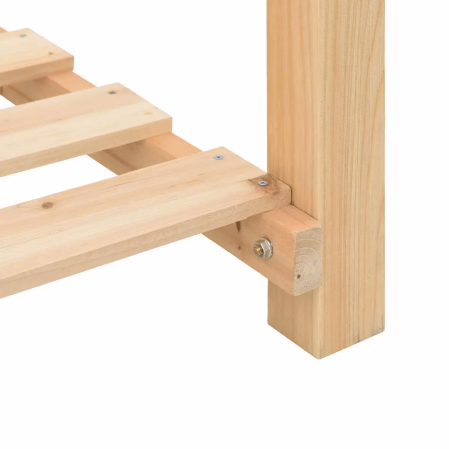 Aia istutuskast riiuliga, beež kuusepuit, 115 x 59 x 76,5 cm – 9