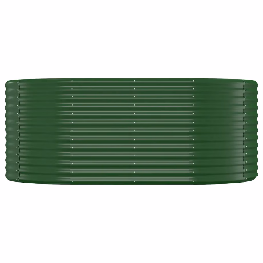 Roheline ovaalne aia taimelava, galvaniseeritud teras, 175 x 100 x 68 cm – 3