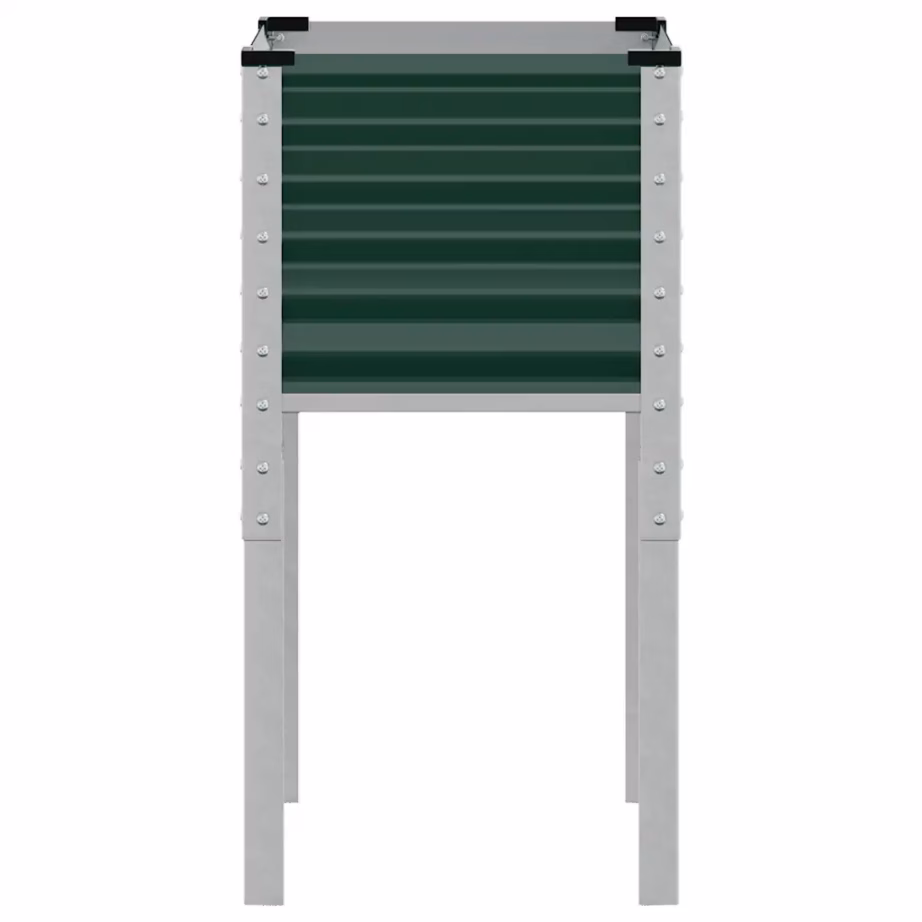 Kõrgendatud aialillekast jalgadel, roheline teras, 45 x 45 x 88 cm – 5