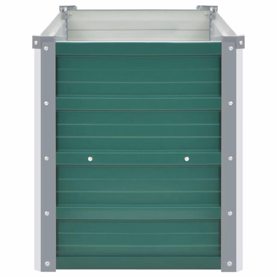 Roheline tsingitud terasest taimelava avatud põhjaga, 100 x 40 x 45 cm – 5