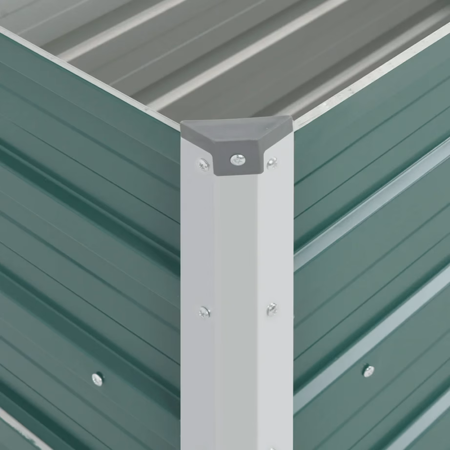 Roheline tsingitud terasest taimelava avatud põhjaga, 100 x 40 x 45 cm – 6