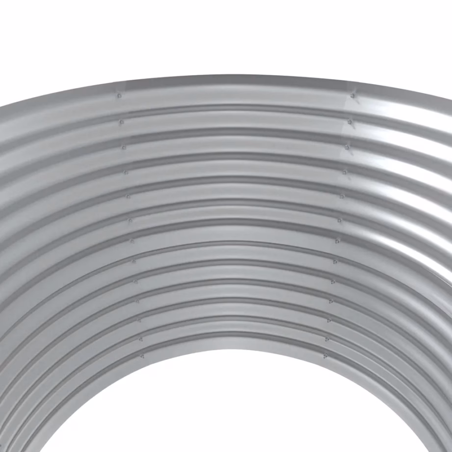 Ümmargune galvaniseeritud terasest aia taimelava, roheline, diameeter 100 cm, kõrgus 68 cm – 4