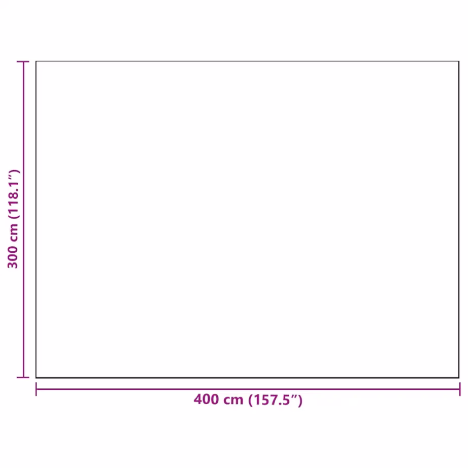 Roheline-valge õuevaip Arakil, 400 x 300 cm, tekstuurse pinnaga – 7