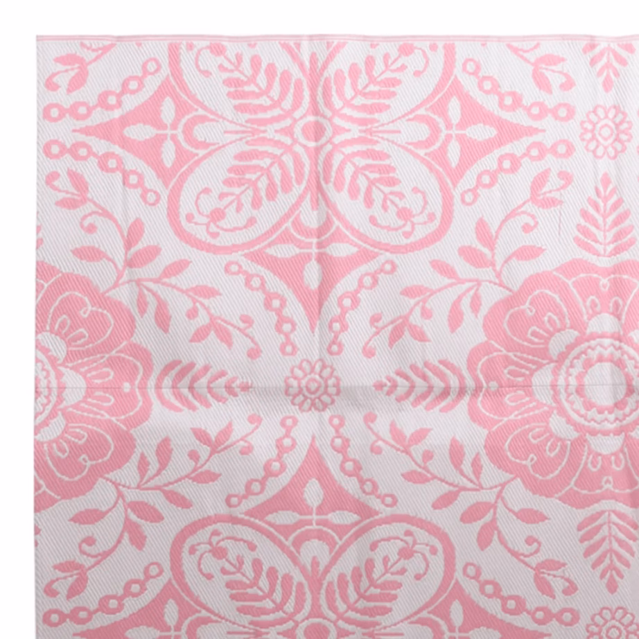 Roosa jacquardmustriga õuevaip ARAKIL, polüpropüleen, 190 x 290 cm – 4