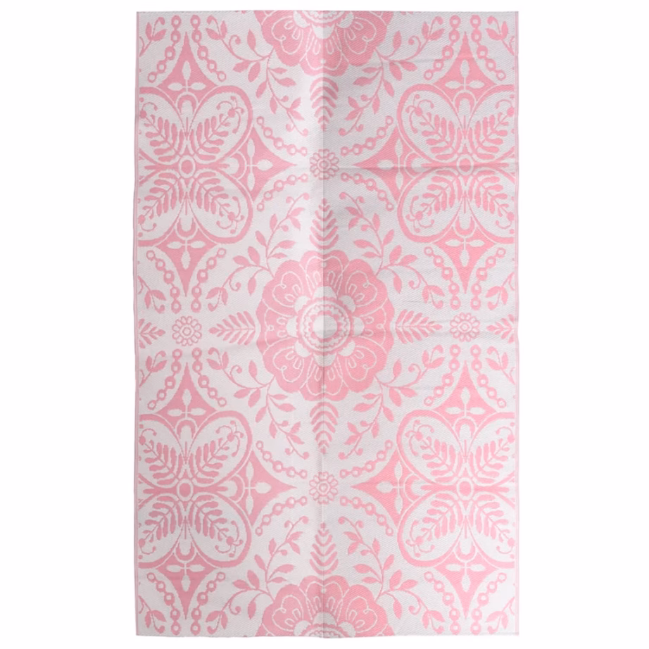 Roosa õuevaip ARAKIL jacquard-mustriga, 160 x 230 cm, polüpropüleen - 2