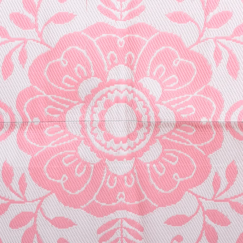 Roosa õuevaip ARAKIL jacquard-mustriga, 160 x 230 cm, polüpropüleen - 6