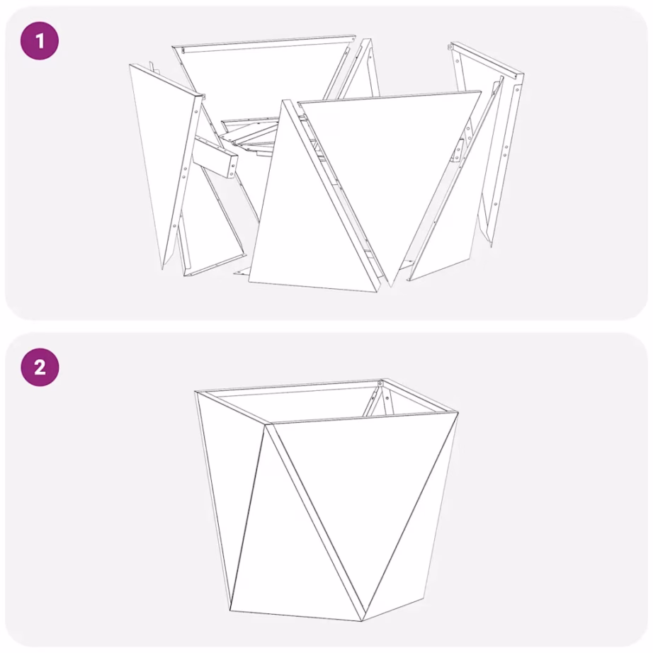 Roostetooni terasest taimekastid aeda ja terrassile, 2 tk, 50 x 50 x 50 cm – 10