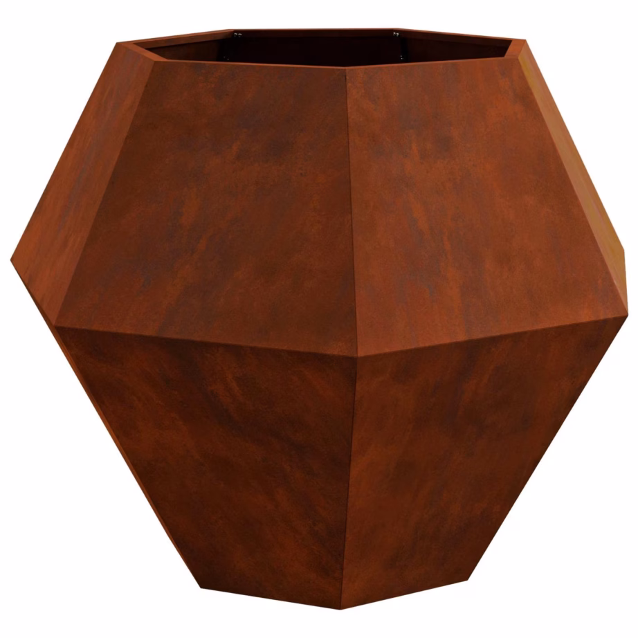 Roostetoonis terasest taimekast välitingimustesse, 100 x 100 x 80 cm – 5