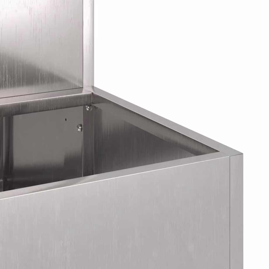 Roostevabast terasest aia istutuskast, hõbedane, 100 x 60 x 45 cm – 9