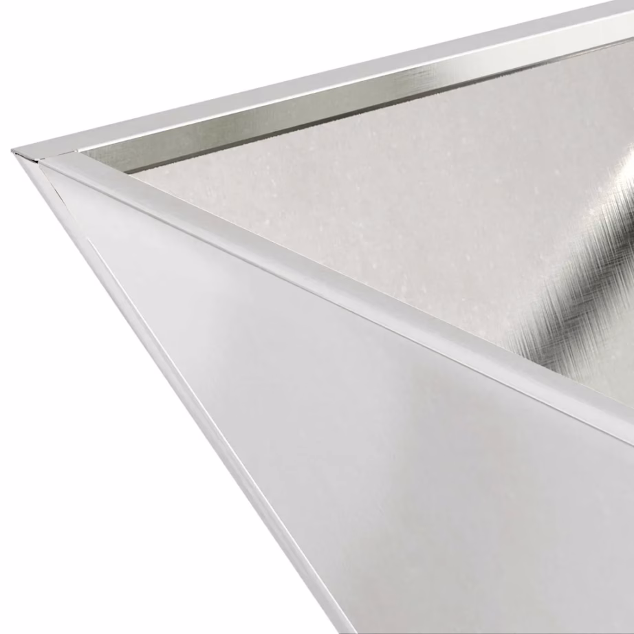 Roostevabast terasest aia istutusnõu, hõbedane, 35 x 35 x 15 cm – 9